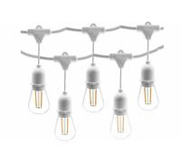 CATENA LUMINOSA CORDONIERA PENDENTE DA ESTERNO 10 METRI 10 LAMPADINE OPZIONALE