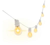 Catena luminosa da esterno LED Fiesta bianca 6W E27 500Lm 2200K Bianco