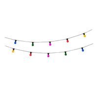 Catena luminosa da esterno LED Fiesta multicolor 6W E27 200Lm 2200K Multicolor