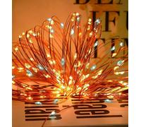 Catena luminosa di 300 Micro LED luci di Natale caldo fisso e bianco flash 31V [EEK: A]