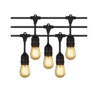CATENA LUMINOSA ESTERNO IP44 CORDONIERA PORTALAMPADA A CASCATA 10XE27 11MT ST-AP