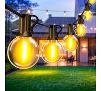 Catena Luminosa Esterno Luci Giardino - 10 Metri Lampadine LED Gazebo Luce Filo Illuminazione Terrazzo Luminose Lucine Esterni Lampade Balcone Fili Fila Ghirlanda Luminarie Interno Outdoor light