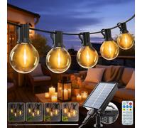 Catena Luminosa Esterno Solare 10M/33FT Luci Solari da Giardino Dimmable Lucine