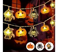 Catena luminosa Halloween | 3M 20 LED Halloween Decorazioni Luci di Zucca, crea un'atmosfera da brivido in meno di 5 minuti, a batteria e impermeabile