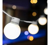 Catena Luminosa LED Bianco IP44 3000 K 5m Lungo Spina Esterno Terrazza Giardino