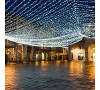 Catena luminosa Natale da esterno 10 mt 100 maxi led con FLASH luci natalizie