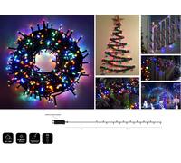 Stringa 50mt catena 1000 luci per albero di Natale a led multicolore per esterno [EEK: A++]