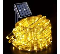 Catena luminosa natalizia Tubo con pannello solare multicolor esterno micro led [EEK: A]