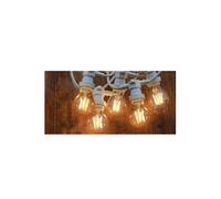 CATENA LUMINOSA PER ESTERNO IP44 CORDONIERA PORTALAMPADA 10XE27 11 METRI ST-LV