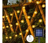 Catena Luminosa Solare, 39.3 Ft 100 LEDS Luci di Natale a Forma di Palla, Luci a Stringa Impermeabili 8 Modalità, Luci di Natale, Luci Decorazioni per Giardino Festa, Natale