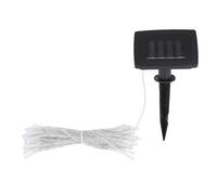 Catena luminosa solare, picchetto da esterno, lampada solare, palline decorative da giardino, plastica nera trasparente, 120x LED, L 2000 cm