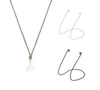 Catena Magnetica Anti-Smarrimento per Auricolari Con 2 Cavi, Cinturino Anti-Perdita in Metallo, Appeso al Collo - Alla Moda e Bella