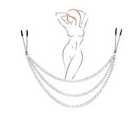 Catena metallica a doppia testa Clịtọrạl Clịp per il piacere femminile