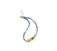 Catena minimalista per clavicola con tessuto testurizzato per un comodo utilizzo versatile e impilabile per tutti i giorni, One Size, come descritto, come descritto