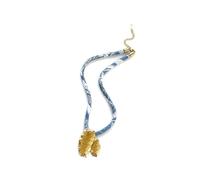 Catena minimalista per clavicola con tessuto testurizzato per un comodo utilizzo versatile e impilabile per tutti i giorni, One Size, come descritto, come descritto