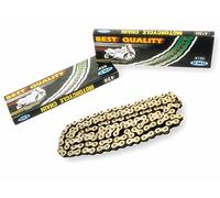 Catena moto dorata KMC 520 x 118