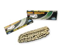 Catena moto dorata KMC 520 x 118