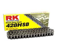 Catena RK 428HSB Con 130 Maglie Nera Per Moto Ricambi Ciclomotore