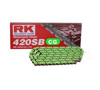 Catena Moto VERDE RK CG420SB Con 84 Rulli E Chiusura A Clip Aperta