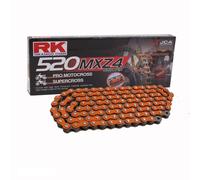 Catena MotoCross Racing Arancione RK DD520MXZ4 86 Rulli E Chiusura A Clip