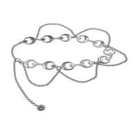 Catena multiuso in vita lune e stella gioielli per il corpo donna accessori moda per abiti pantaloncini costumi da bagno decorazione stella lune multistrato catena accessorio in vita, One Size, come
