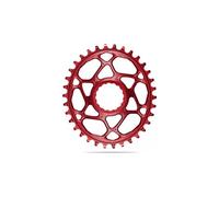 Catena ovale stretta e larga absoluteblack non boost direct mount per pedivelle race face 12v red