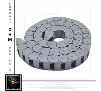 Catena passacavi plastica 15 x 15 mm 1 m portacavi 15mm stampanti 3D CNC Reprap