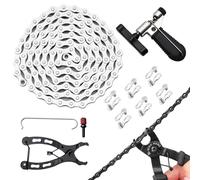 Catena Per 6/7/8 Velocità Kit Riparazione Catena con Morsetto Demaker e | Accessori da Ciclismo Compatti per Sostituzione di Maglie, Principianti, Appassionati e Professionali