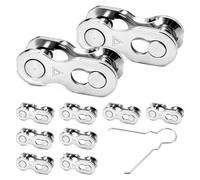 Catena per bicicletta 6/7/8 scomparti per shimano - 10 paia di lucchetti per bicicletta 6/7/8 scomparti per Shimano Quick Link, chiusura a catena per manutenzione e sostituzione nella vita di tutti i