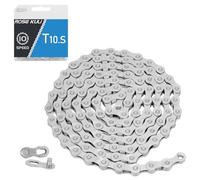 Catena per bicicletta a 10 velocità, 116 maglie, compatibile con Shimano, SRAM, KMC, Connex | Include lucchetto a catena