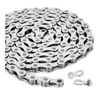 Catena per bicicletta a 9 velocità, 116 maglie con lucchetto, in acciaio al carbonio ad alta resistenza, catena MTB con protezione antiruggine, cambio delicato per mountain bike, bici da strada, city