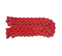 Catena Per Bicicletta Catena for bicicletta colorata 1 velocità 96L 1/2x1/8 pollici MTB bici da strada catene a ingranaggi fissi catena a multipla di colori multipli(Red)