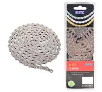 Catena per bicicletta eBike SUMC E10, E11, E12 per 10, 11, 12 velocità QUICKLINK 136 maglie, 1/2" x 11/128", antiruggine, compatibile con SHIMANO, SRAM... rinforzato (E12)