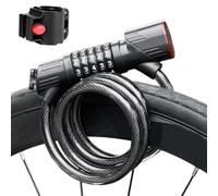 Catena per Bicicletta | Lucchetto con Luci Incorporata e Catena Antiscasso Resistente - Accessori per Bicicletta Leggeri a Sgancio Rapido per Uso Urbano, Sicurezza Scolastica e Garage