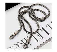 Catena Per Borsa 2 pezzi Fai da te Gold / Argento / Black Bag Strap Strap 6mm Sostituzione Borsa a tracolla a tracolla cinghie piccole borse borse borse maniglia catena Catene Per Borse(Noir,120cm)