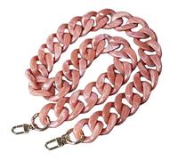 Catena per Borsa Rosa scuro, Tracolla per Borsa in Resina, Catena Portatile donna acrilica di Ricambio per borsetta Fai da Te, Borse a Tracolla, Pochette, Catena di telefonia mobile, Lunghezza 120cm