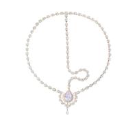 Catena per capelli con strass, per matrimoni, addio al nubilato, fronte, luccicante, decorazione per capelli con frange