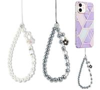Catena per Cellulare, 2 PCS Cordino per Cellulare, Cordini per Telefono con Perline, Laccio per Cellulare, Catena per Cellulare con Perle