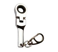 Catena per chiavi a cricchetto - 10 mm - Catena per chiavi inglesi | Attacco ad anello a cricchetto portatile | anello leggero con incisione Flex | Socket Mechanic Workshop accessorio per riparazione