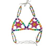 Catena per il corpo con cavezza a forma di stella color caramello - Giocoso accessorio per bikini senza schienale per i festival