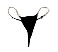 Catena per il corpo con perizoma geometrico con strass, accessorio intimo sexy, corpo con design a forma di occhio del diavolo(Gold)