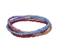 Catena per il corpo con perline di vetro, accessori alla moda con ciondolo a forma di pesce magico, elastico fatto a mano con perline