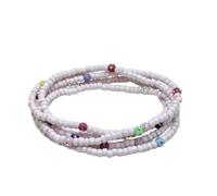 Catena per il corpo con perline di vetro, accessori alla moda con ciondolo a forma di pesce magico, elastico fatto a mano con perline