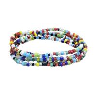 Catena per il corpo con perline di vetro, accessori alla moda con ciondolo a forma di pesce magico, elastico fatto a mano con perline