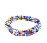 Catena per il corpo con perline di vetro, accessori alla moda con ciondolo a forma di pesce magico, elastico fatto a mano con perline