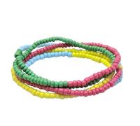 Catena per il corpo con perline di vetro, accessori alla moda con ciondolo a forma di pesce magico, elastico fatto a mano con perline