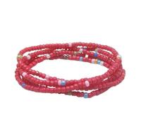 Catena per il corpo con perline di vetro, accessori alla moda con ciondolo a forma di pesce magico, elastico fatto a mano con perline