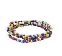Catena per il corpo con perline di vetro, accessori alla moda con ciondolo a forma di pesce magico, elastico fatto a mano con perline