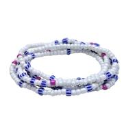 Catena per il corpo con perline di vetro, accessori alla moda con ciondolo a forma di pesce magico, elastico fatto a mano con perline
