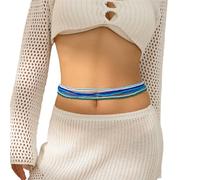Catena per il corpo con piccole perline colorate Shinning Catena in vita Beach Getaways Body Costume da bagno Gioielli per la donna Costume da bagno per le donne Dimensioni regolabili Cinture da donna